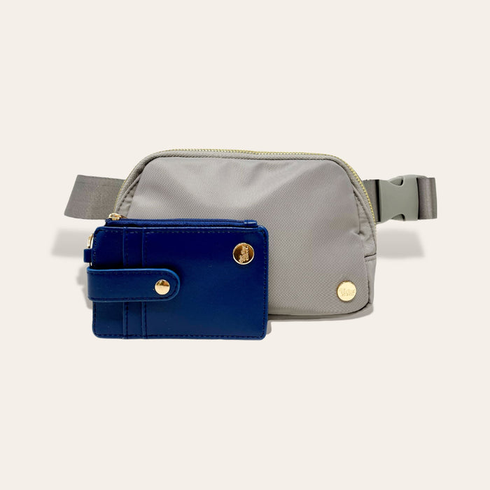 Slate Gray Belt Bag & Wallet