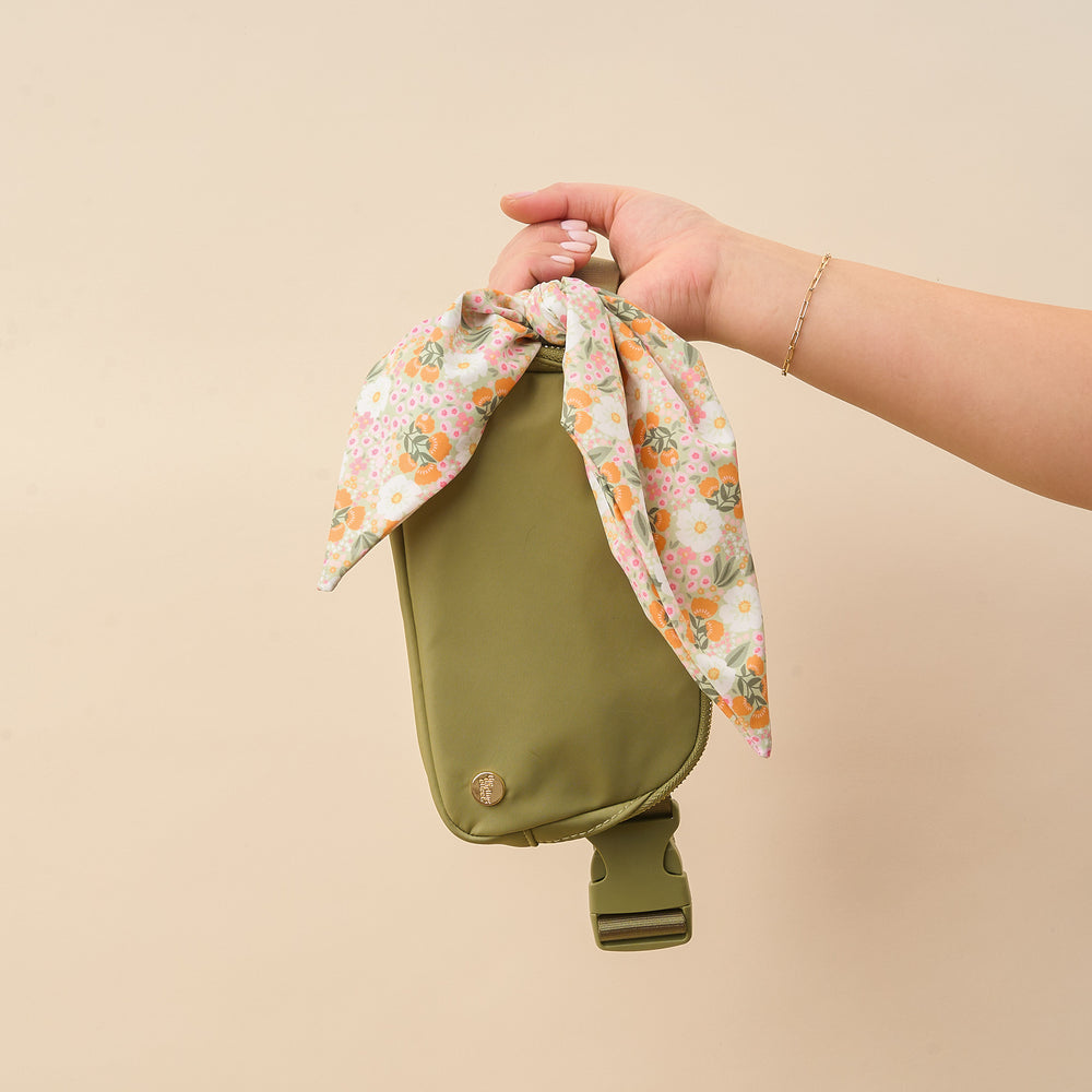 All You Need Belt Bag with Hair Scarf - Spring Green