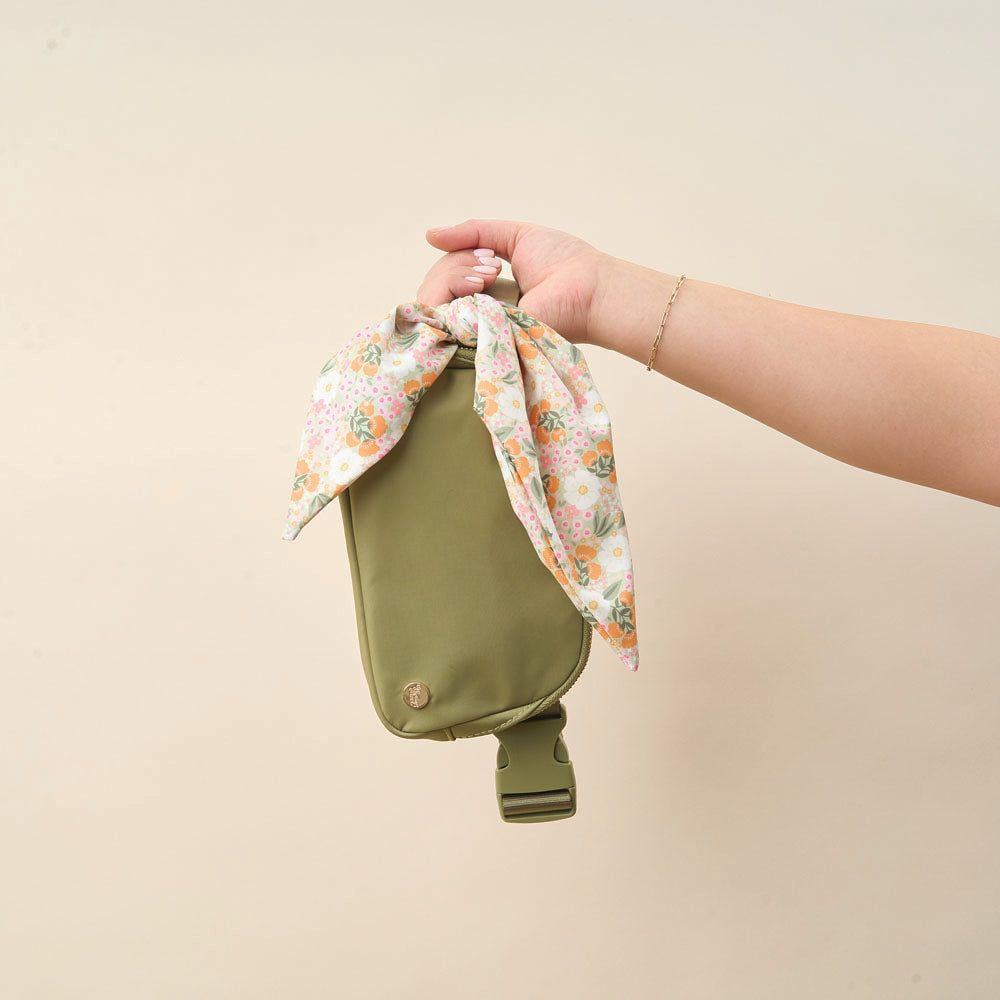 All You Need Belt Bag with Hair Scarf - Spring Green