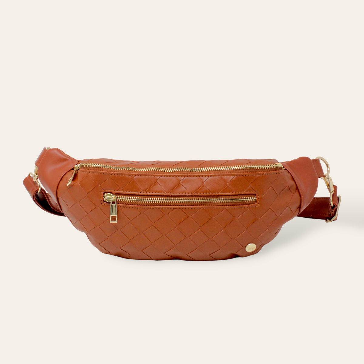 Cognac Trendy Luxe Belt Bag