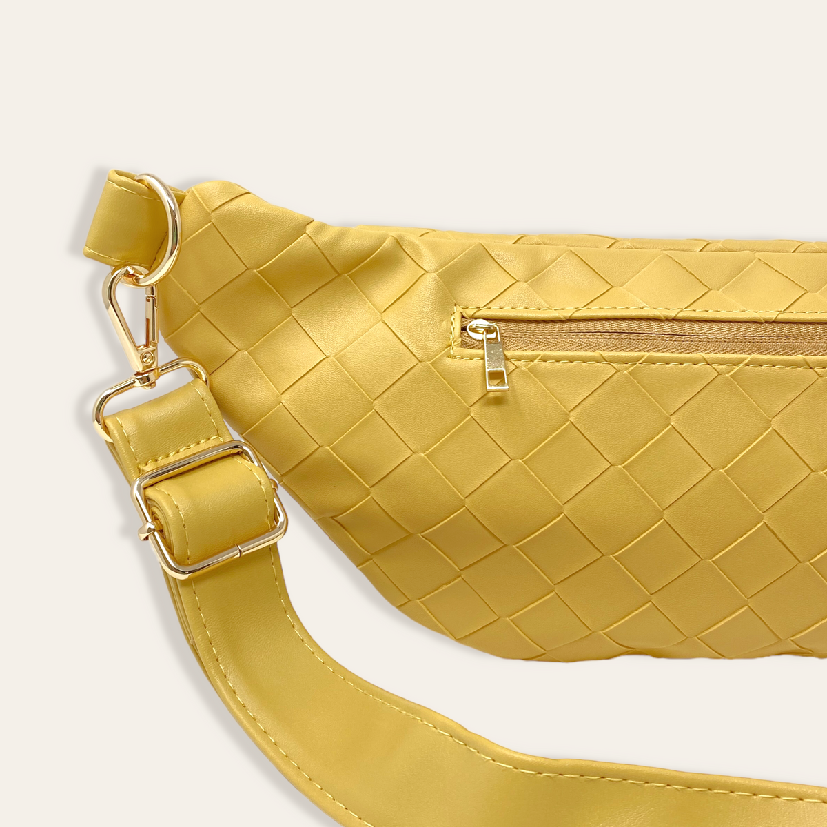 Mustard Trendy Luxe Belt Bag