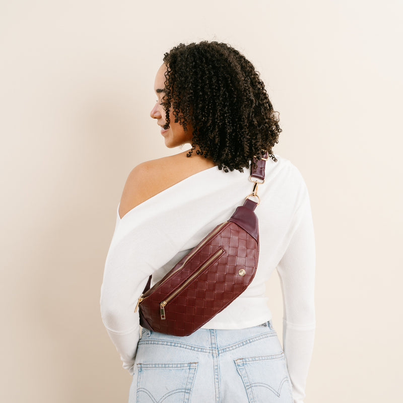 Plum Trendy Luxe Belt Bag