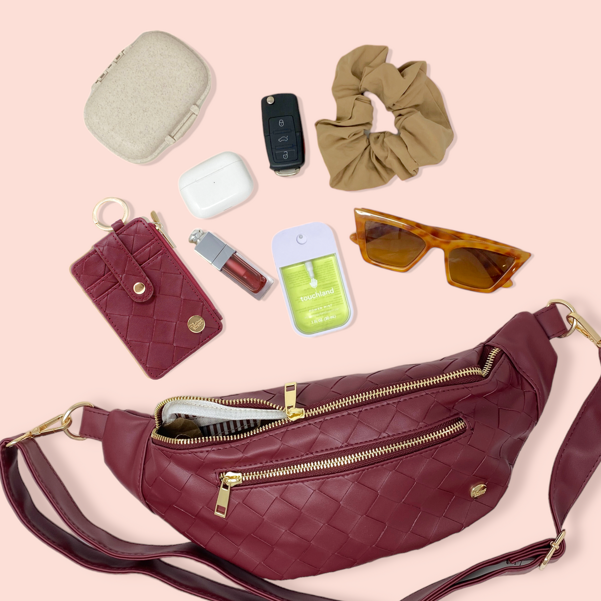 Plum Trendy Luxe Belt Bag