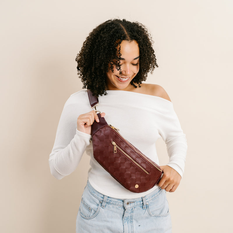 Plum Trendy Luxe Belt Bag