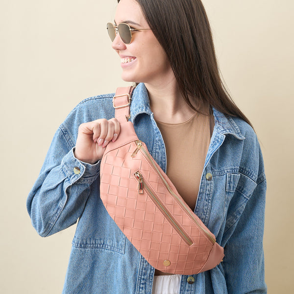 Rose Trendy Luxe Belt Bag
