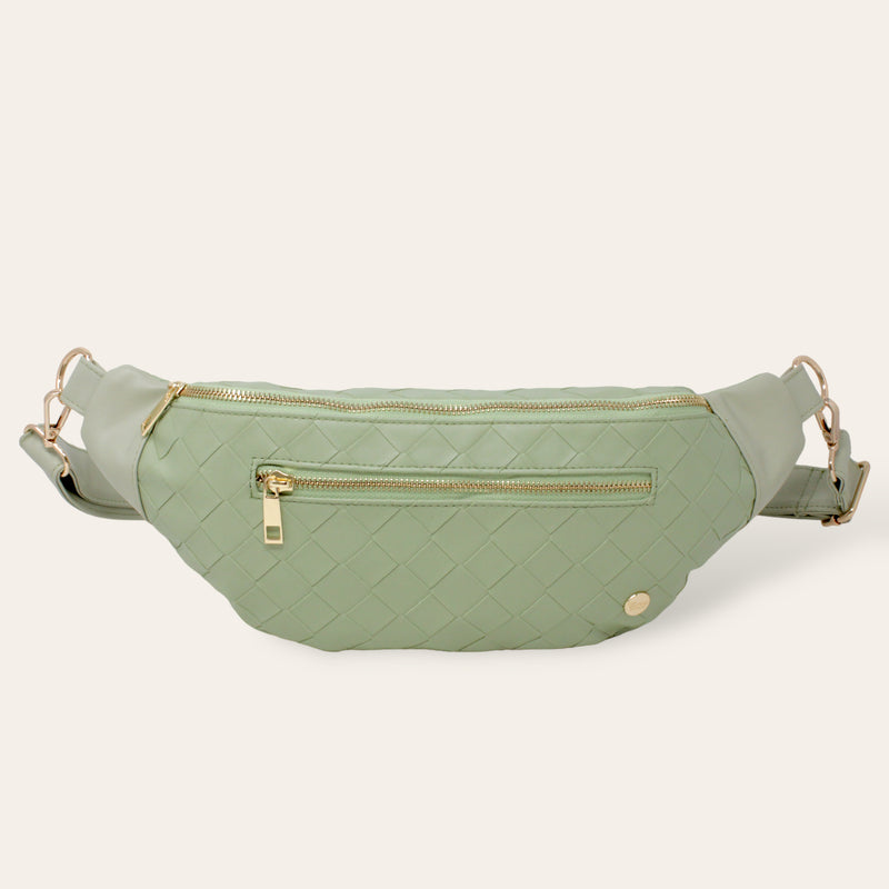 Sage Trendy Luxe Belt Bag