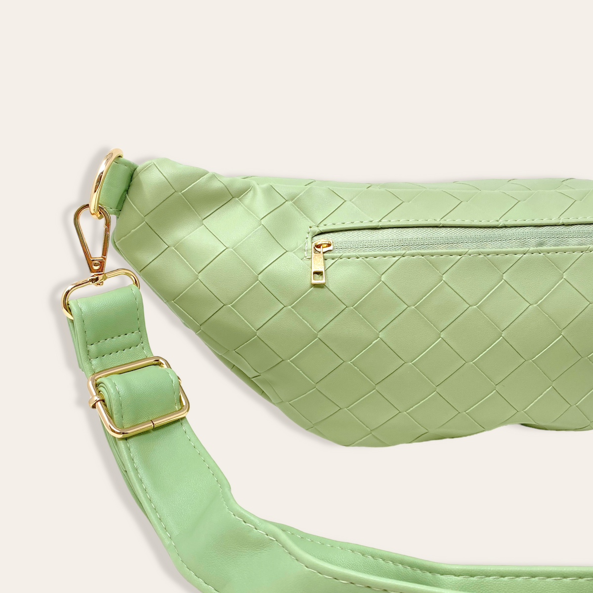 Sage Trendy Luxe Belt Bag