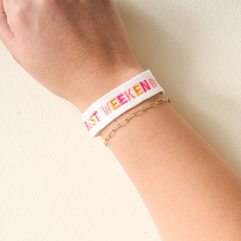 Best Weekend Woven Bracelet