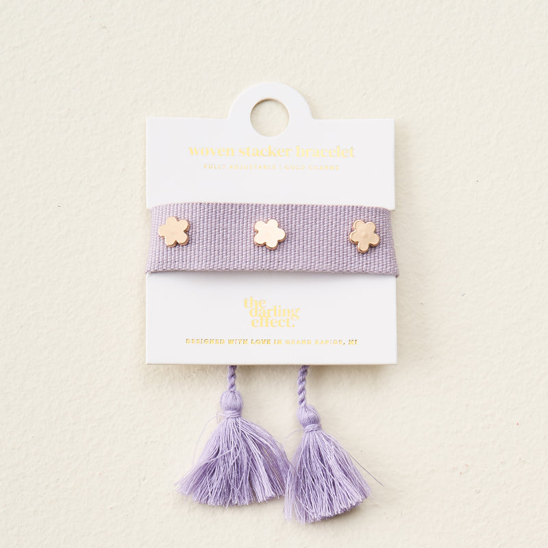 Periwinkle Woven Stacker Bracelet