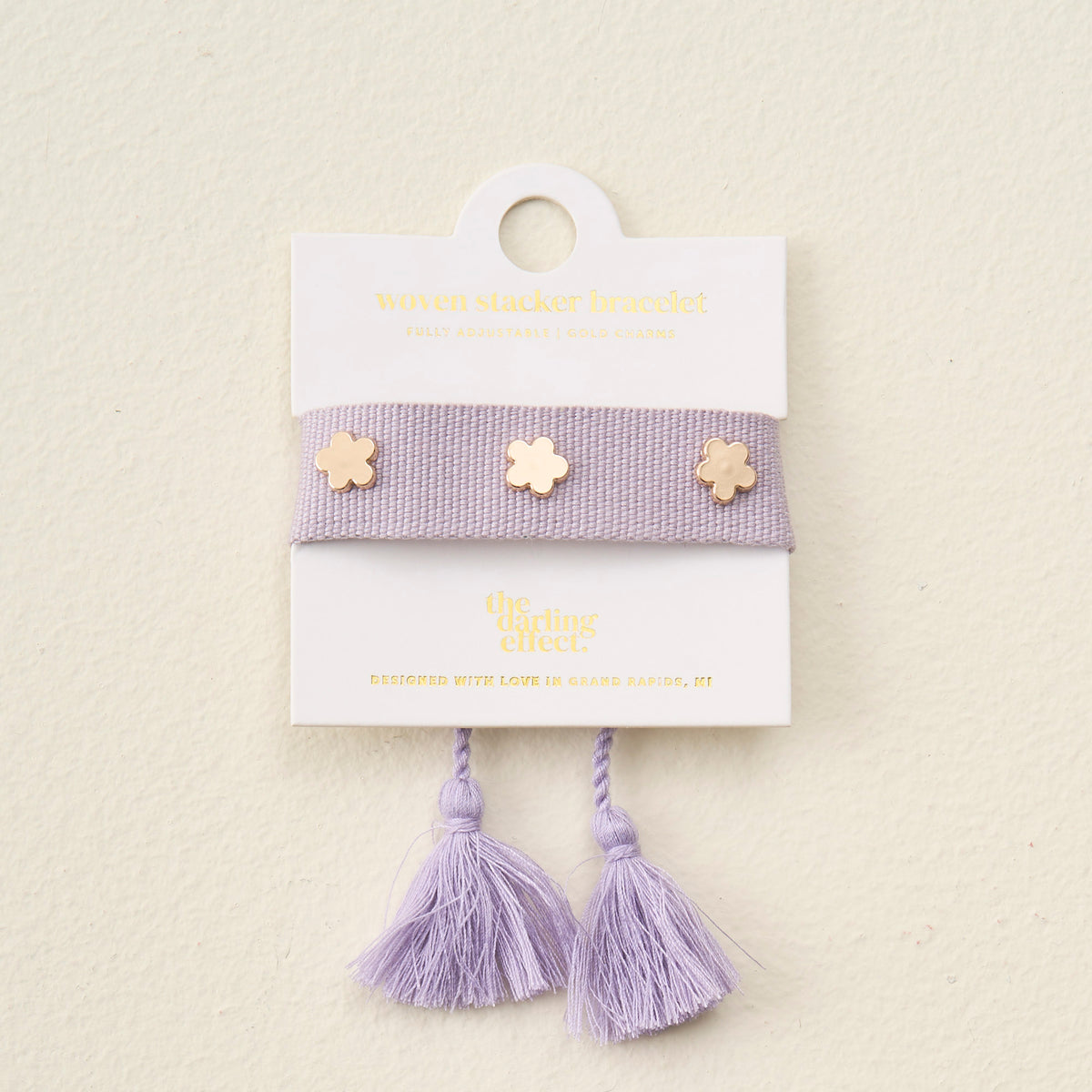Periwinkle Woven Stacker Bracelet