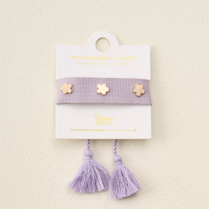 Periwinkle Woven Stacker Bracelet