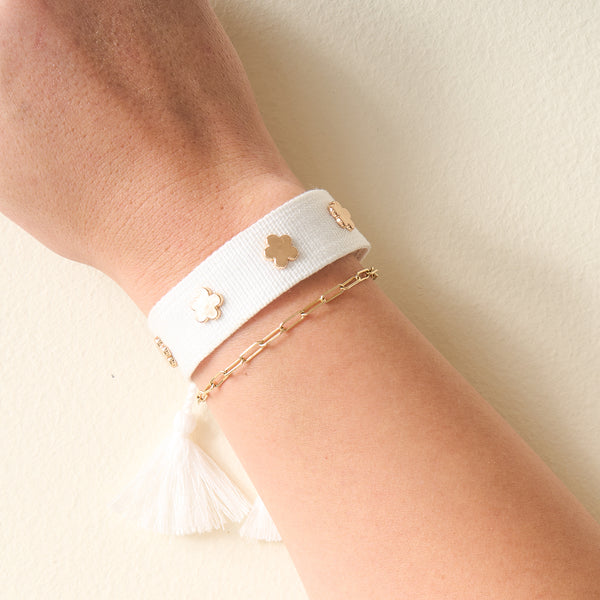 White Woven Bracelet