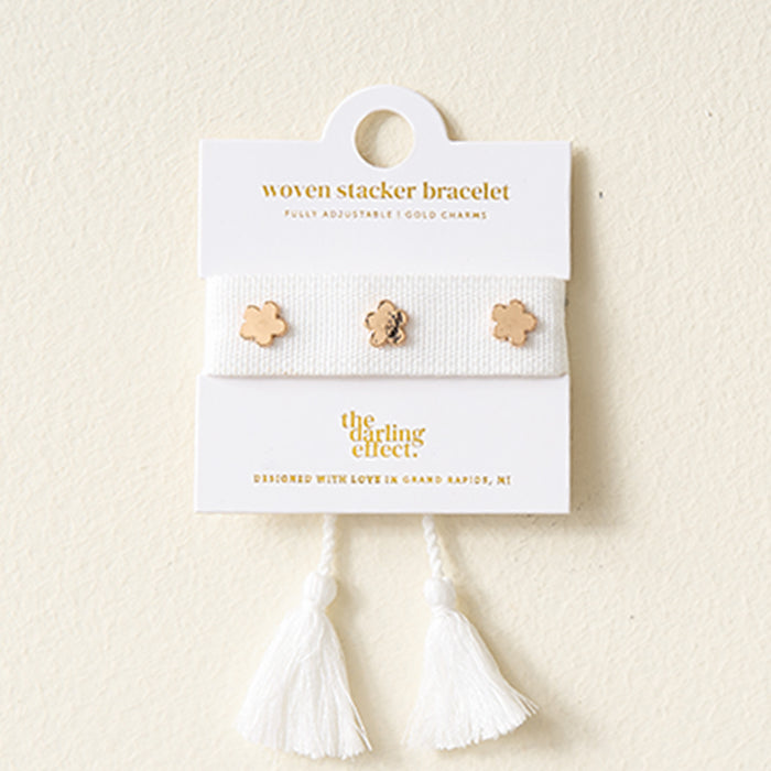 White Woven Bracelet