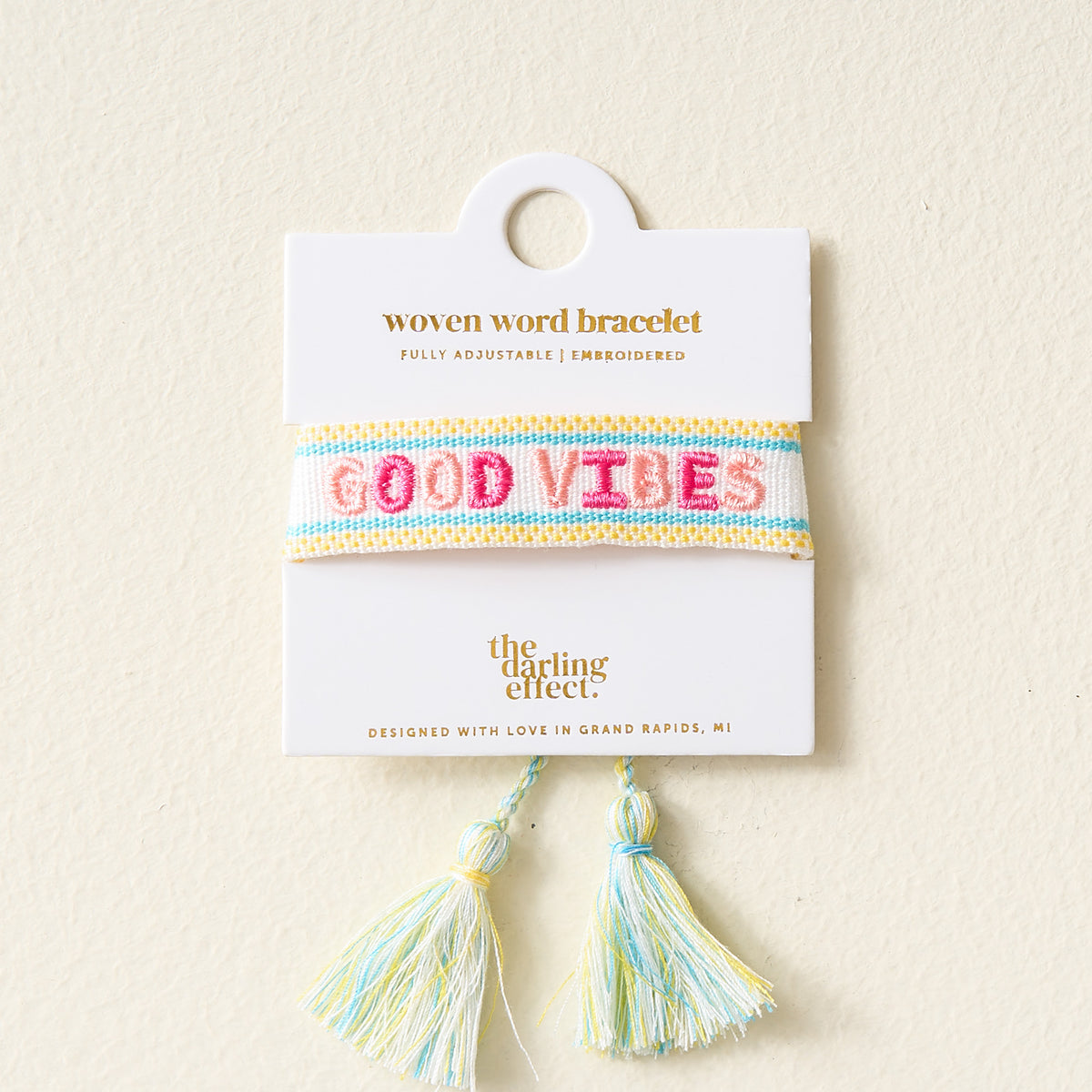 Good Vibes Woven Bracelet