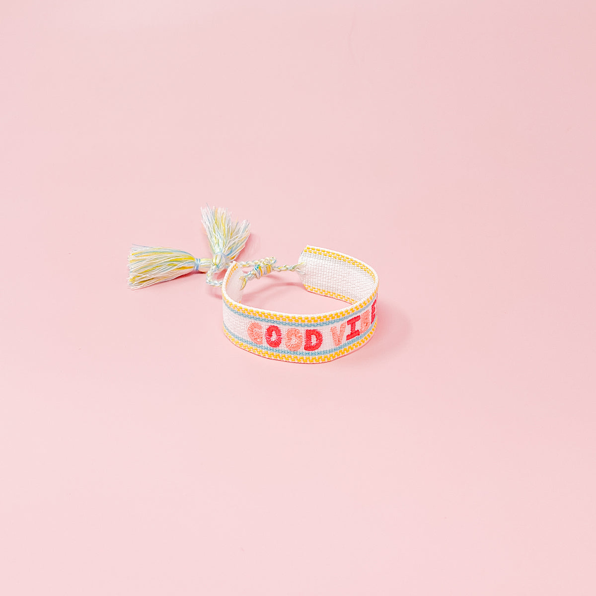 Good Vibes Woven Bracelet