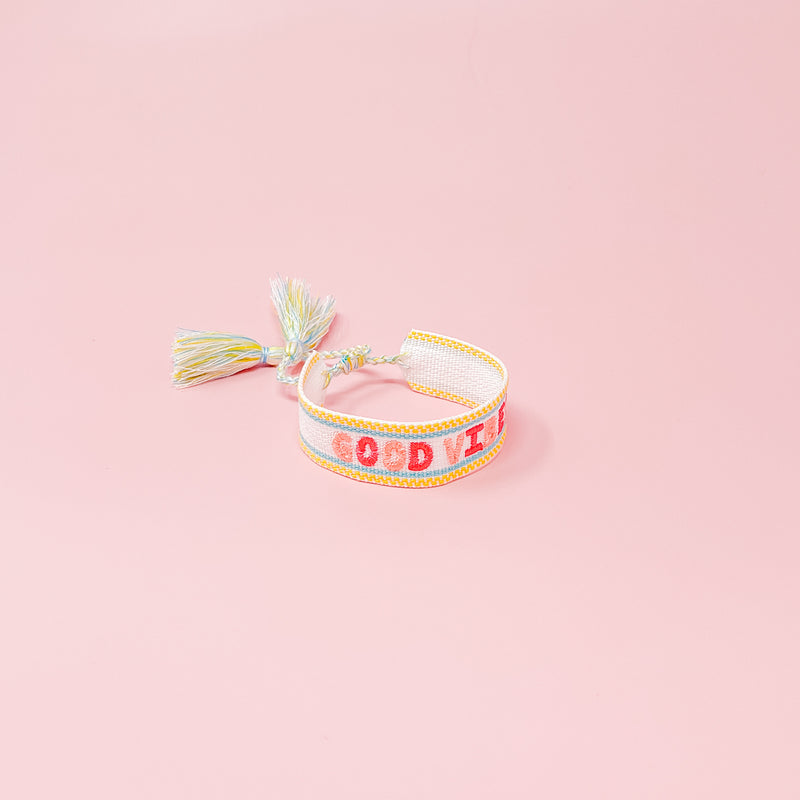 Good Vibes Woven Bracelet