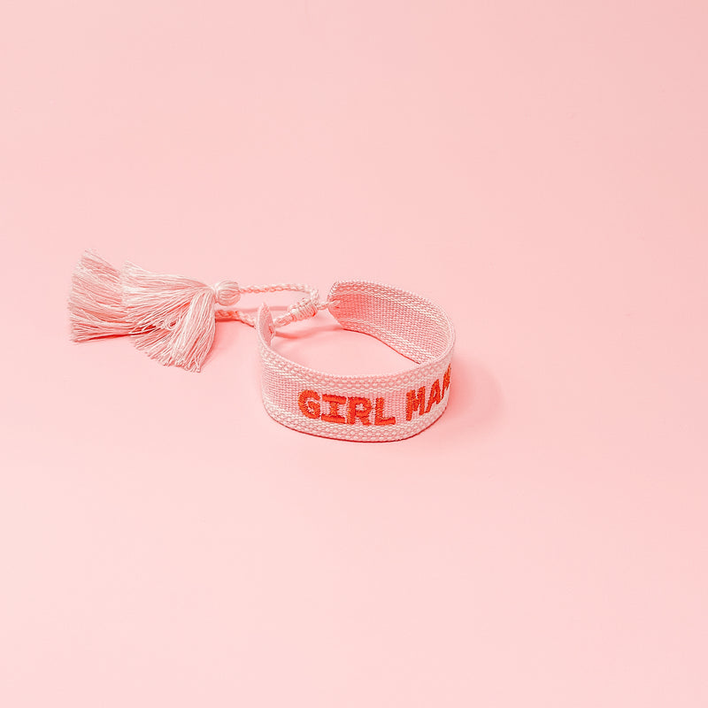 Girl Mama Woven Bracelet