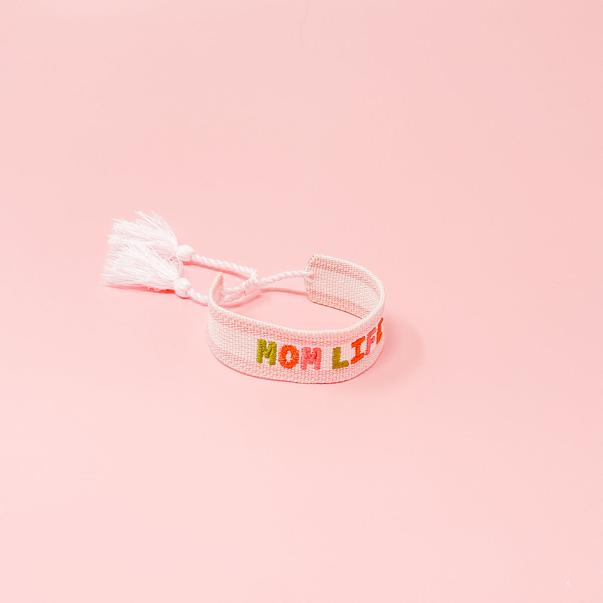 Mom Life Woven Bracelet