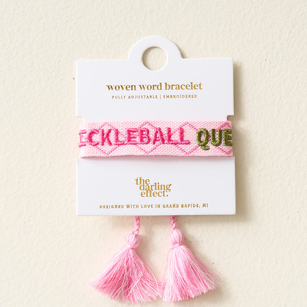 Pickleball Queen Woven Bracelet