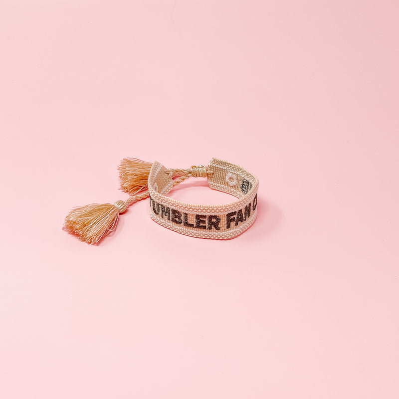Tumbler Fan Club Woven Bracelet