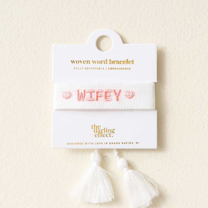 Wifey Woven Bracelet