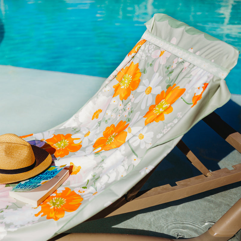 Bouquet Beauty Sage XL Quick-Dry Beach Towel