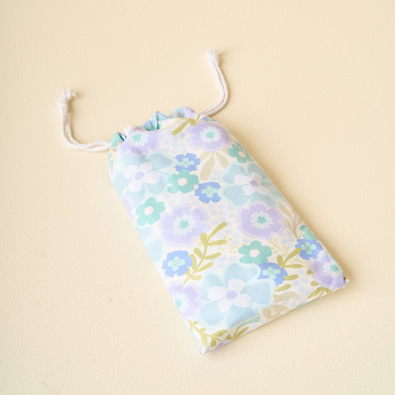 Beyond Blooms Blue Green XL Quick-Dry Beach Towel