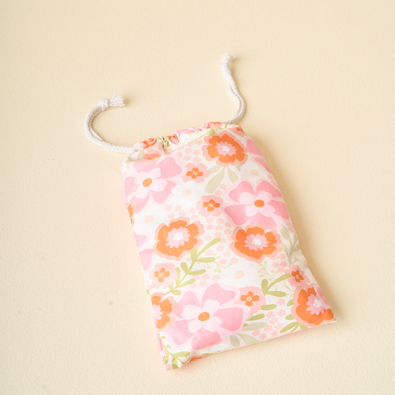 Beyond Blooms Pink Orange XL Quick-Dry Beach Towel