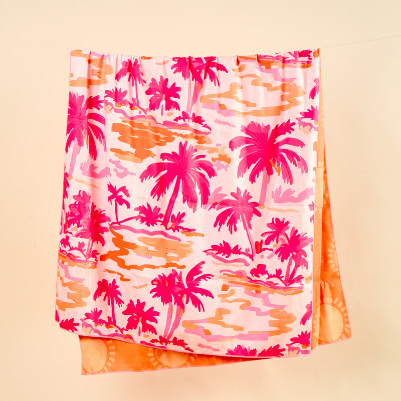 Paradise Palms XL Quick-Dry Beach Towel