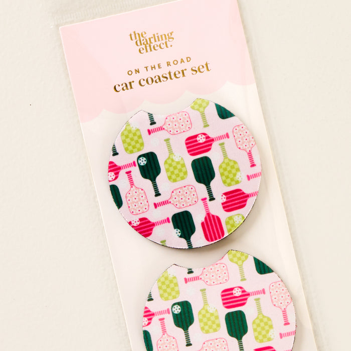 Pink Marigold Car Coaster Pink Marigold Car Coaster