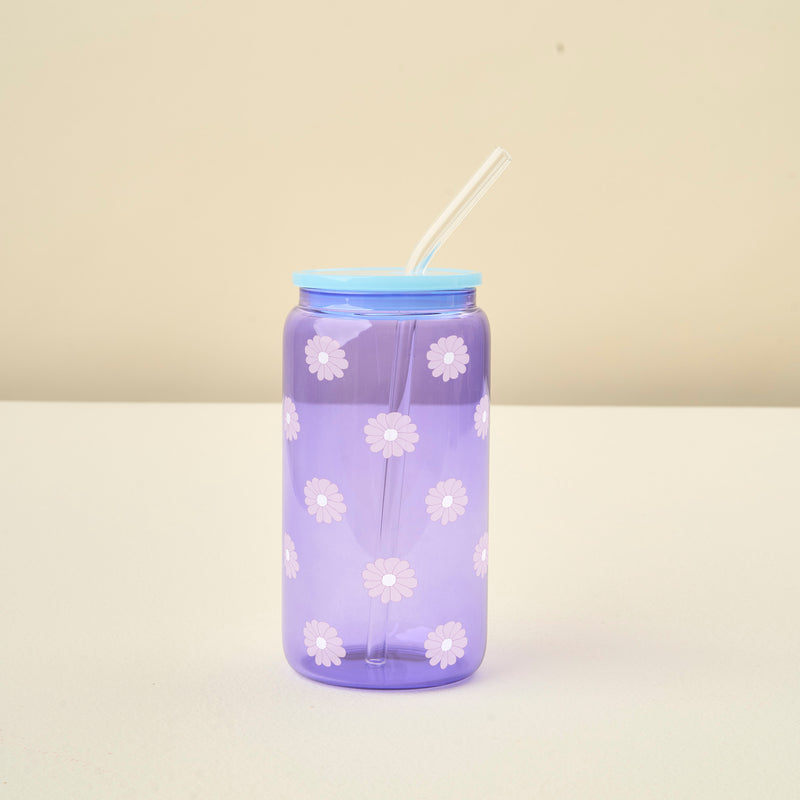 Purple Color Glass Round Cup