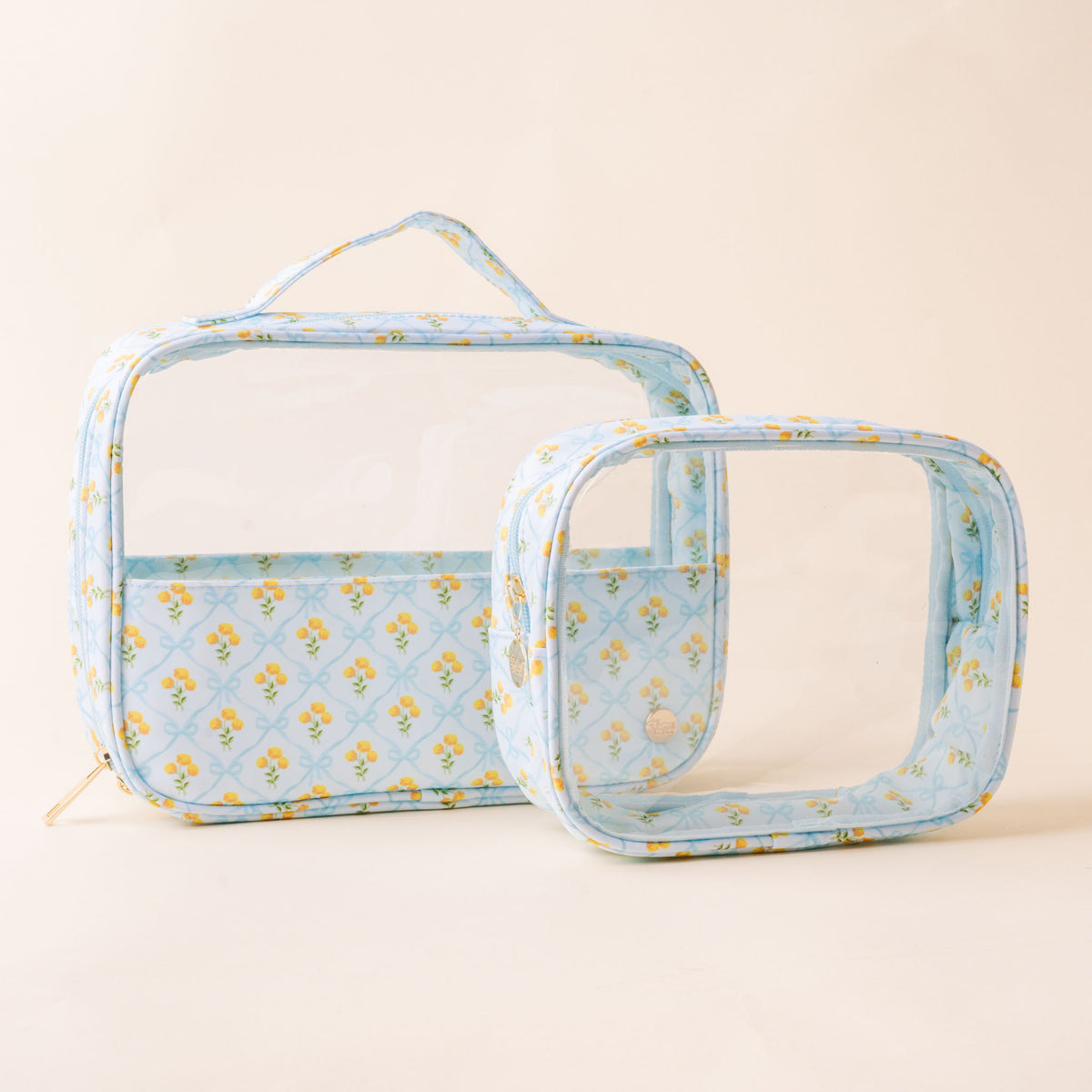 Marigold Lane Blue Clearly Chic Cosmetic Bag Set