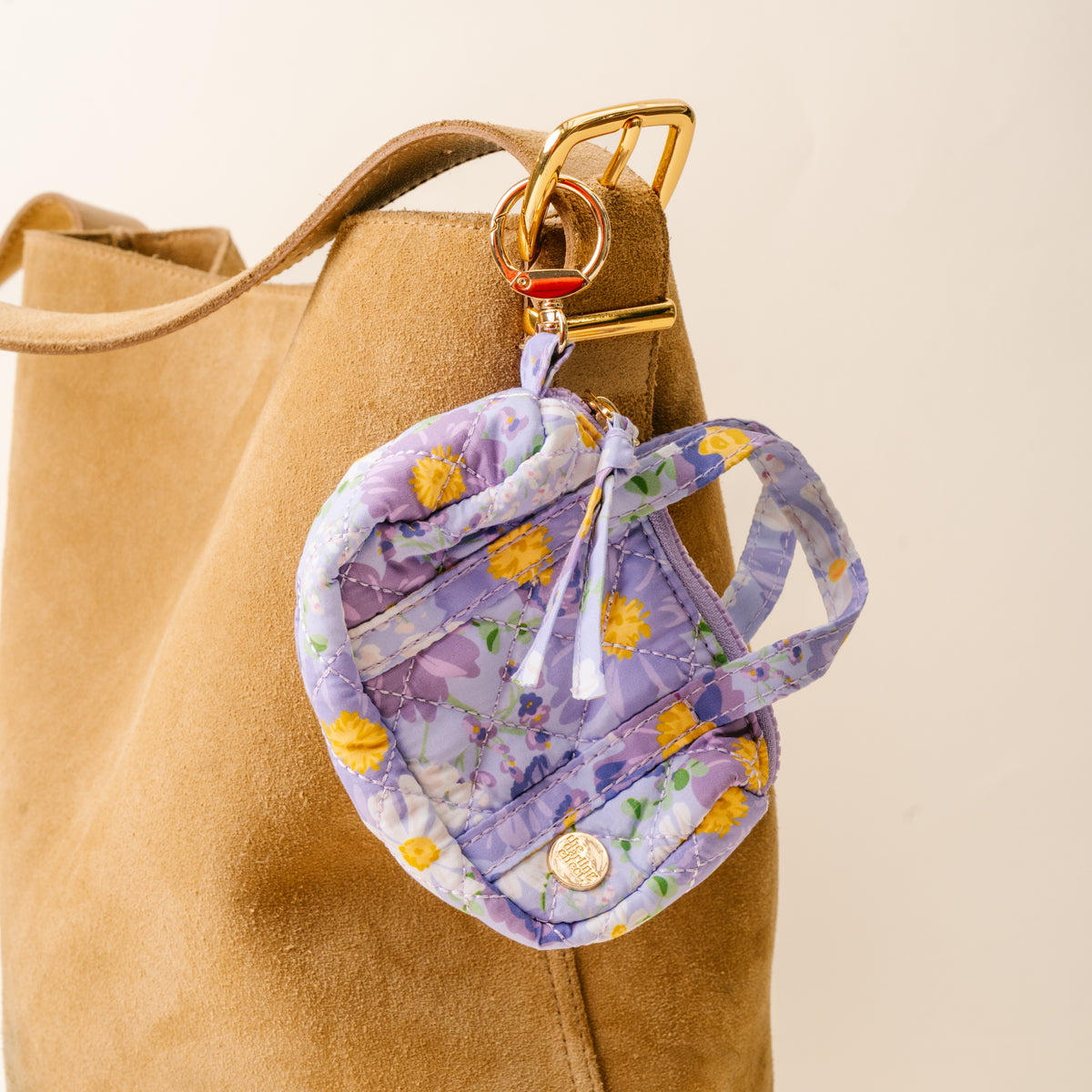 Bouquet Beauty Purple Itty Bitty Duffle Bag Charm