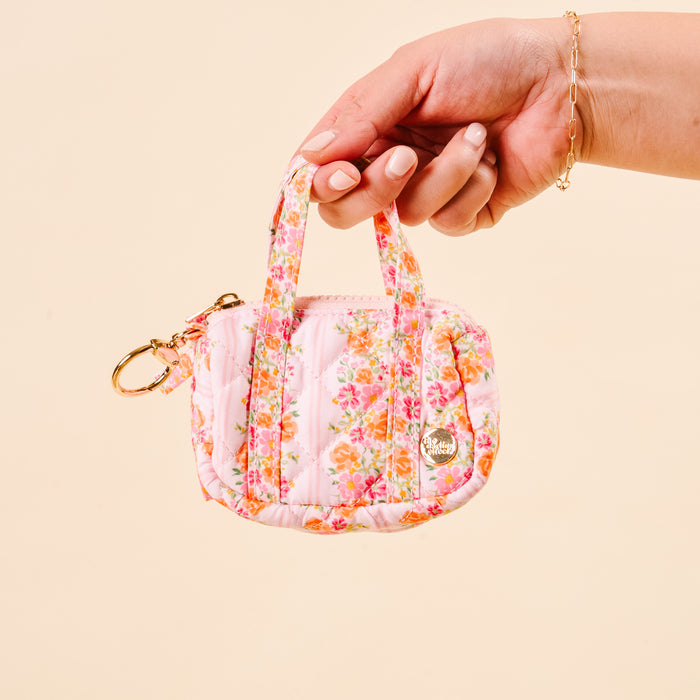 Petal Parade Pink Itty Bitty Duffle Bag Charm