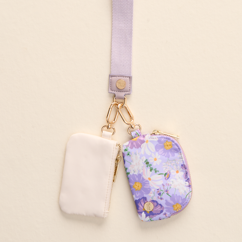 Bouquet Beauty Purple Dynamic Duo Pouch Wristlet