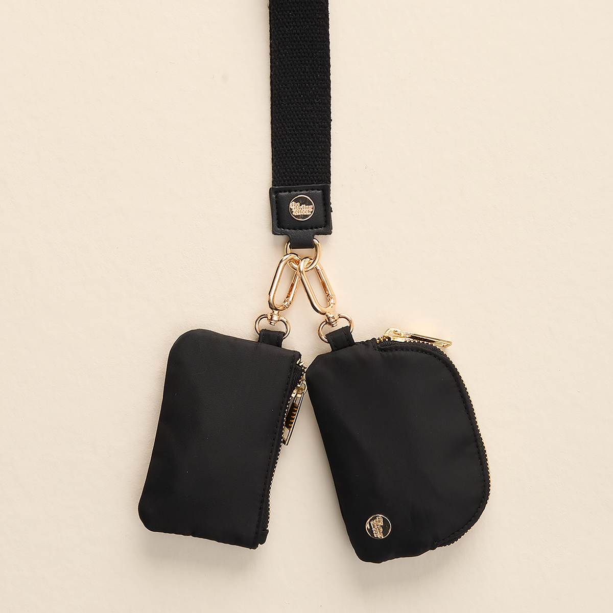 Black Dynamic Duo Pouch Wristlet