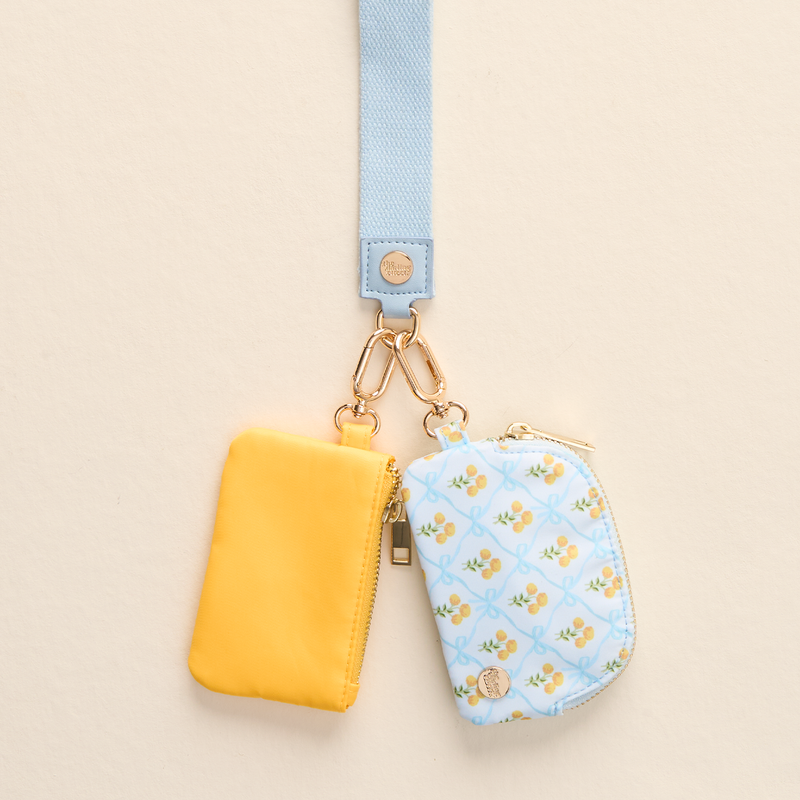 Marigold Lane Blue Dynamic Duo Pouch Wristlet