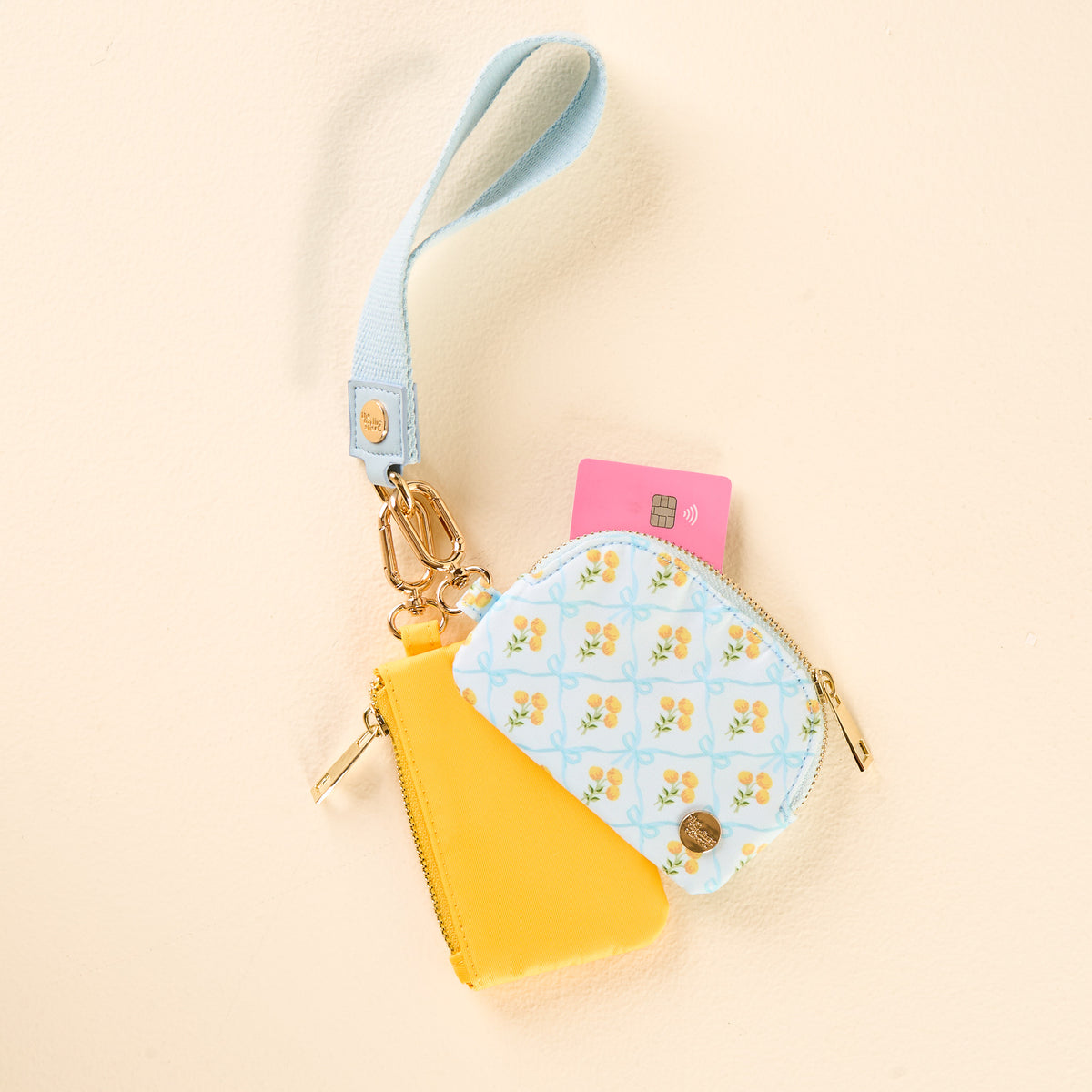 Marigold Lane Blue Dynamic Duo Pouch Wristlet