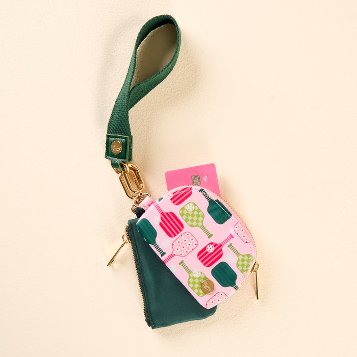 Pickleball Party Dynamic Duo Pouch Wristlet