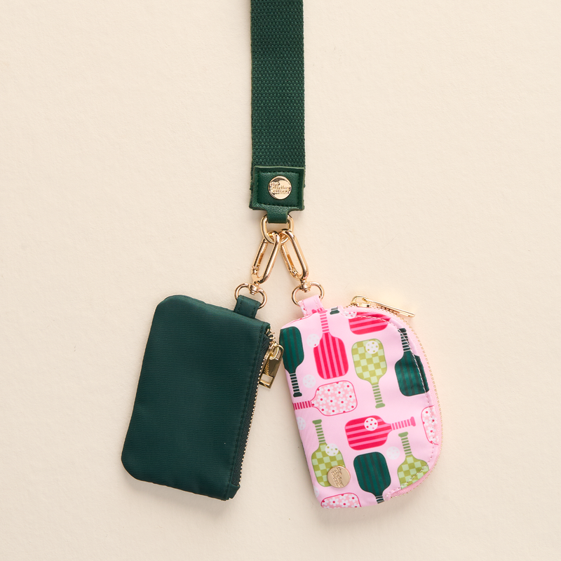 Pickleball Party Dynamic Duo Pouch Wristlet