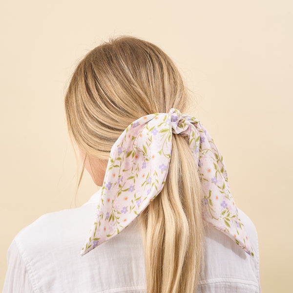 Floral Haven Lilac Hair Scarf