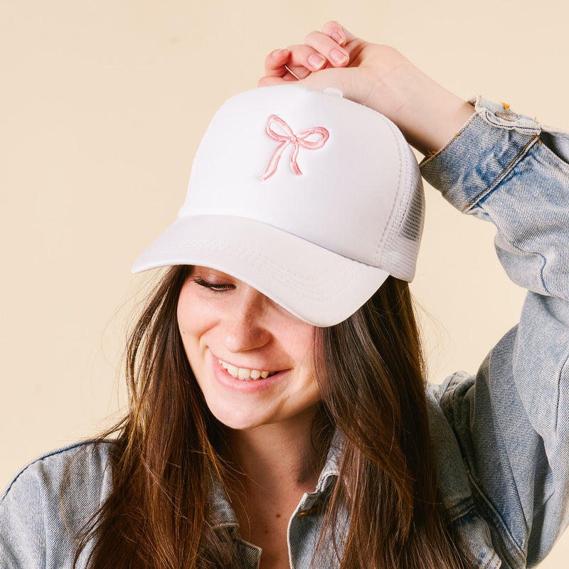 Bow Pink Trucker Hat