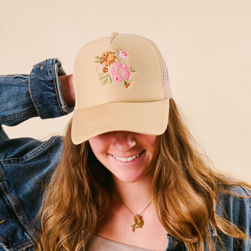 Flowers Trucker Hat