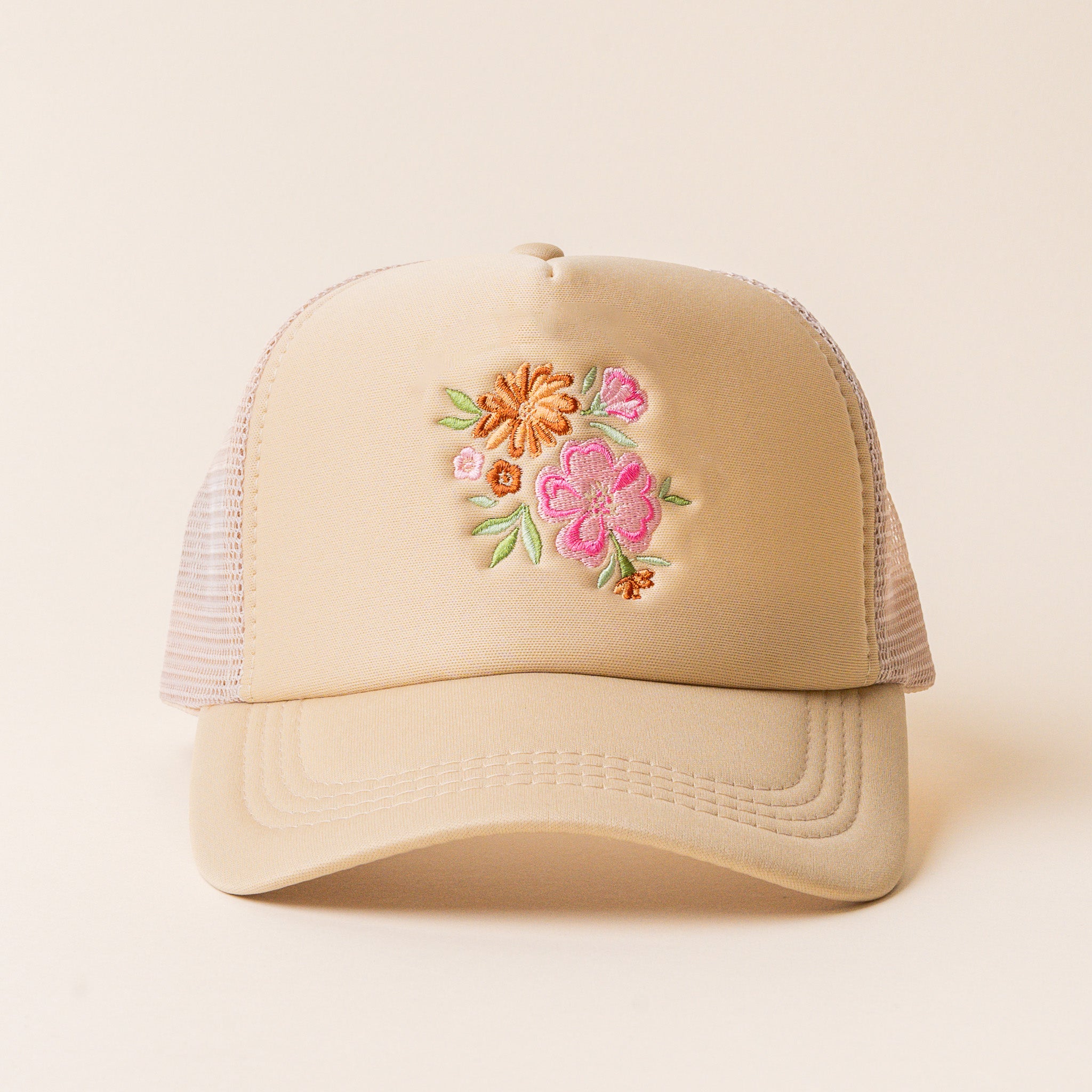 Flowers Trucker Hat – The Darling Effect display picture 3