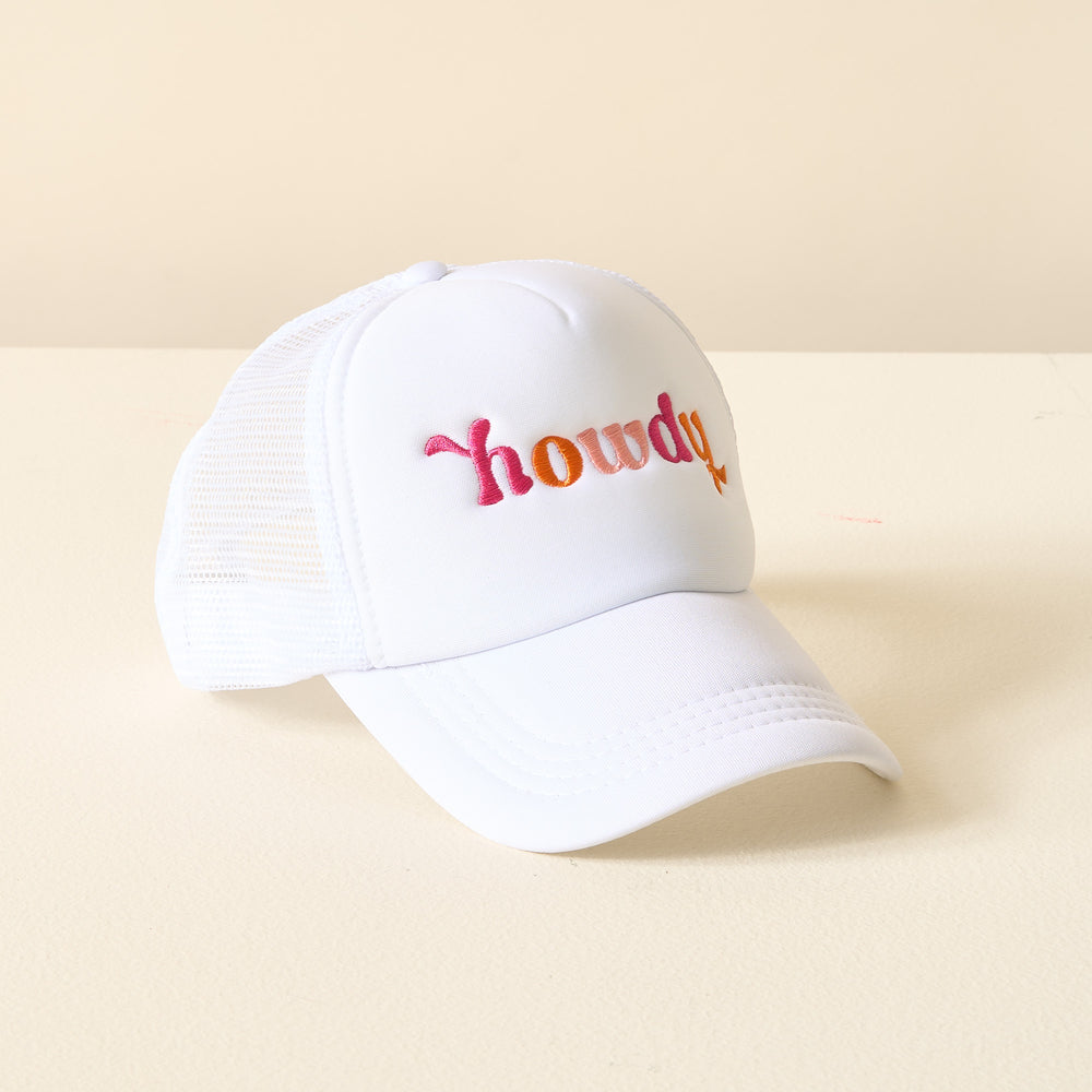 Embroidered Trucker Hat - Howdy