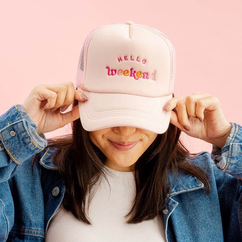 Hello Weekend Trucker Hat