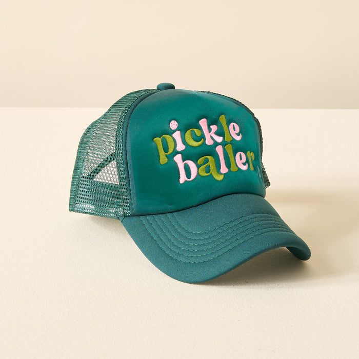 Pickleballer Embroidered Trucker Hat