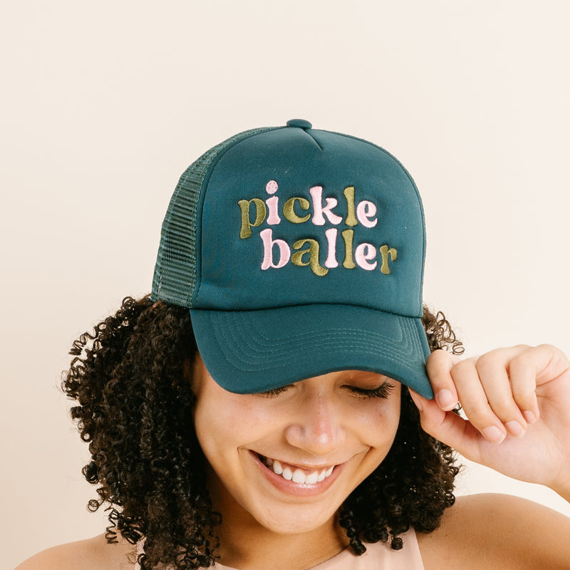 Pickleballer Embroidered Trucker Hat