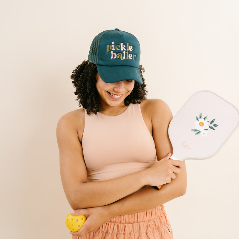 Pickleballer Embroidered Trucker Hat