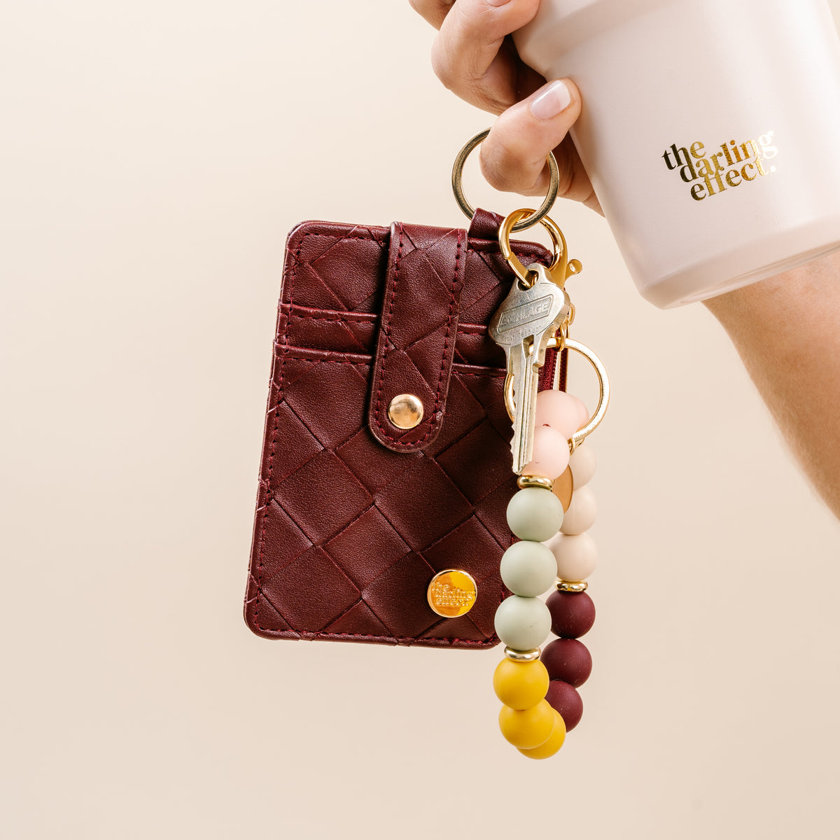 Autumn Sunset Hands-Free Keychain Wristlet